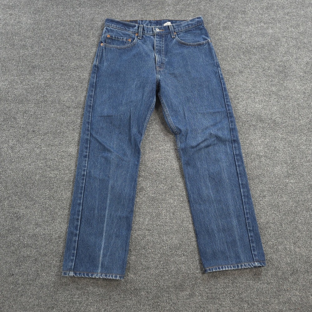 Vintage Levis Jeans Mens 32x29 Blue Denim 505 Regular Fit Work Distressed 90s